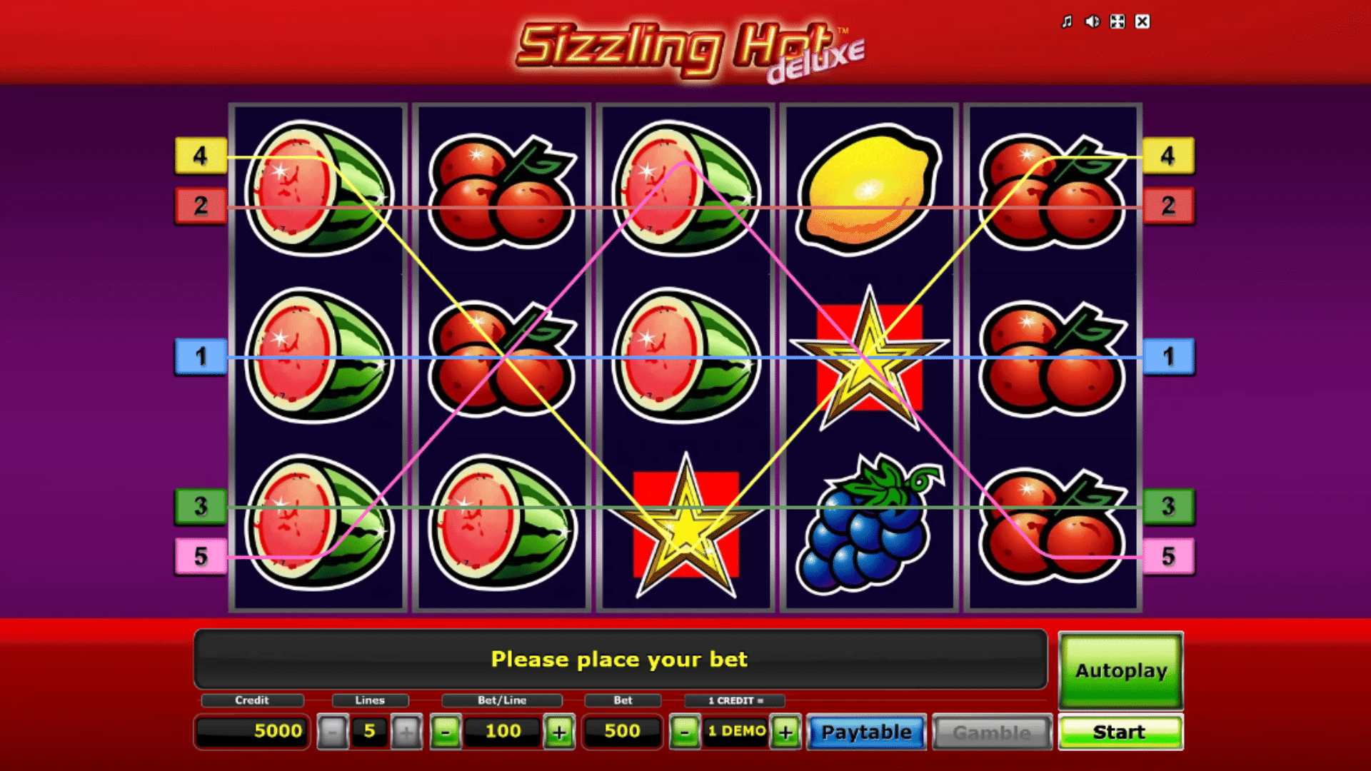 Slot Sizzling Hot Deluxe