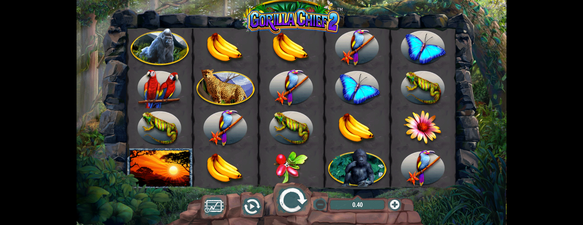 schermata della slot machine gorilla chief 2