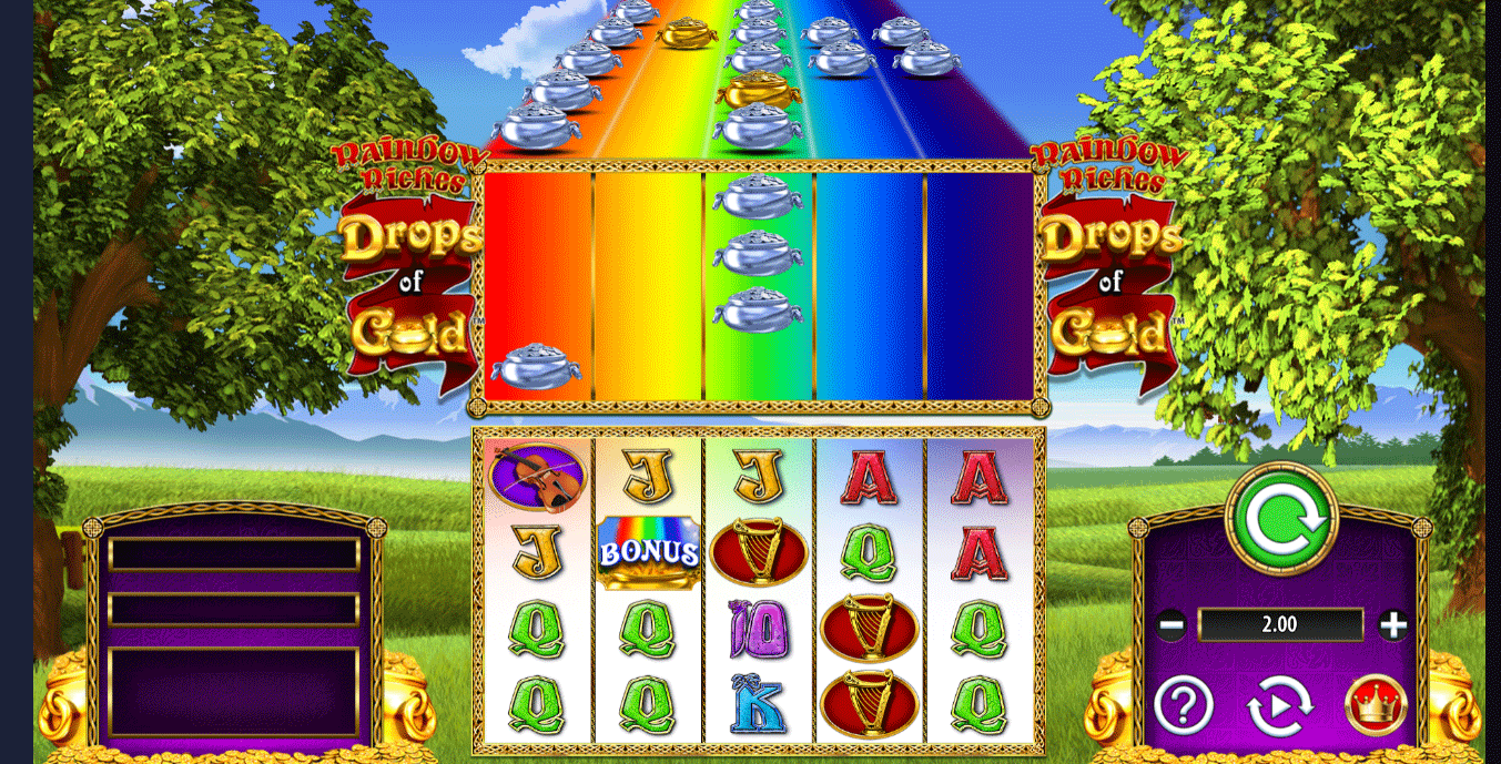 Slot Rainbow Riches Drops of Gold
