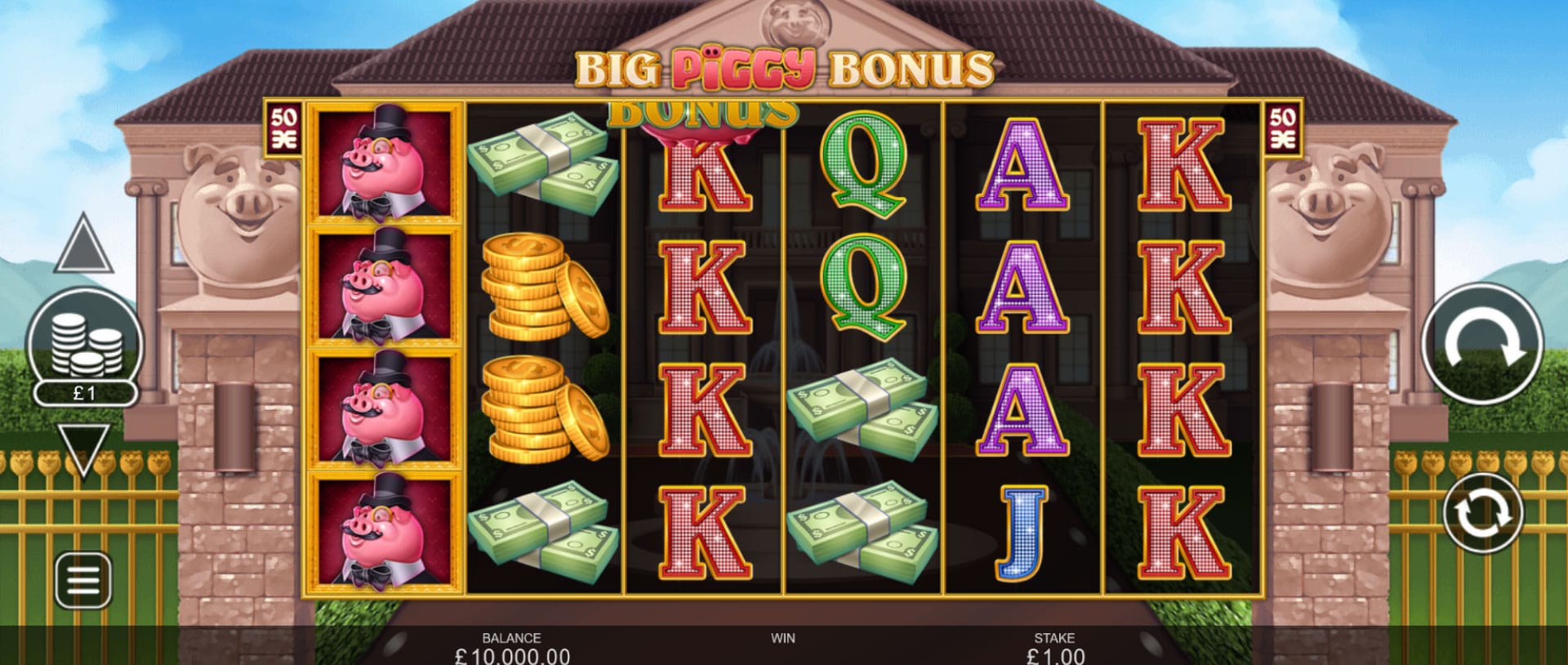 schermata slot machine big piggy bonus