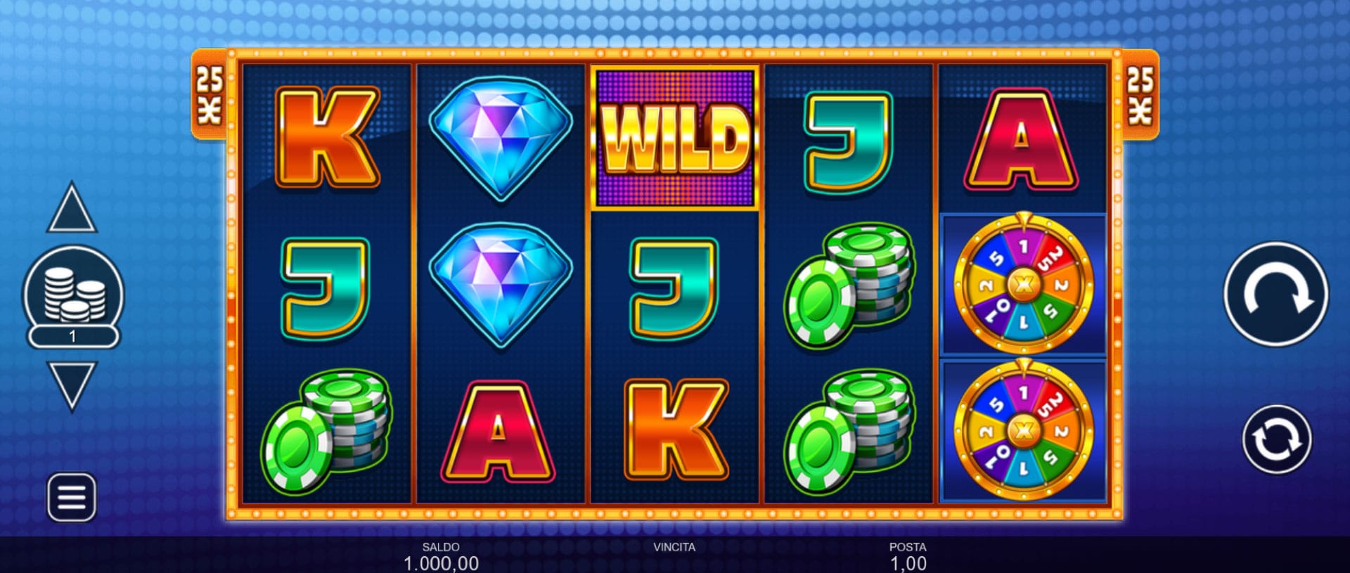 griglia del gioco slot machine vegas cash spin