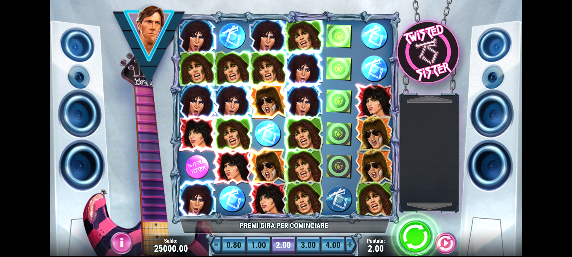 schermata della slot machine twisted sister