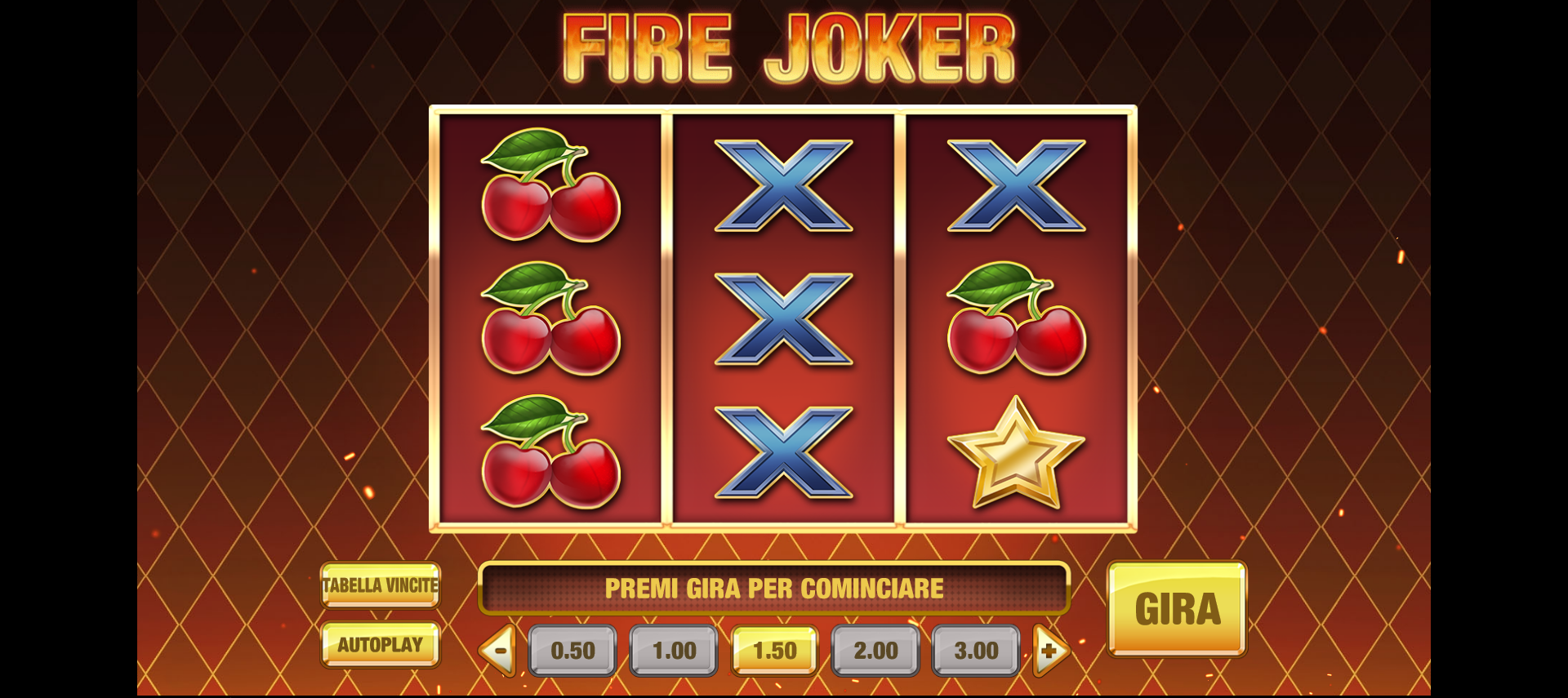schermata slot machine fire joker