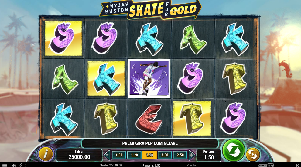 Slot Nyjah Huston Skate for Gold