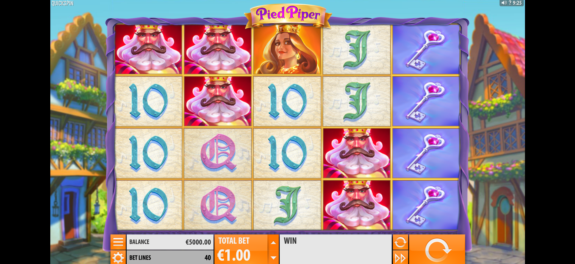 schermata del gioco slot machine pied piper