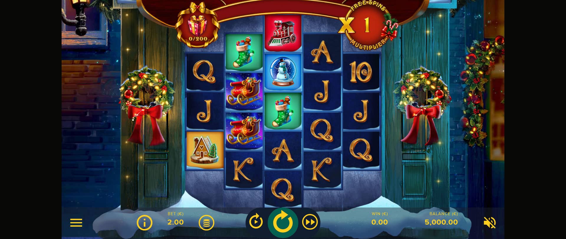 schermata di gioco della slot online Wonders of Christmas