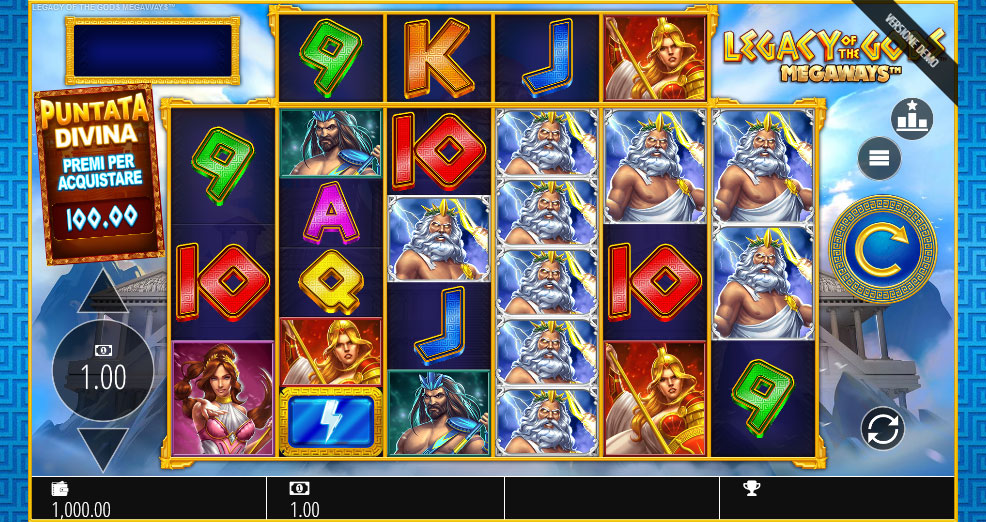 Slot Legacy of the Gods Megaways