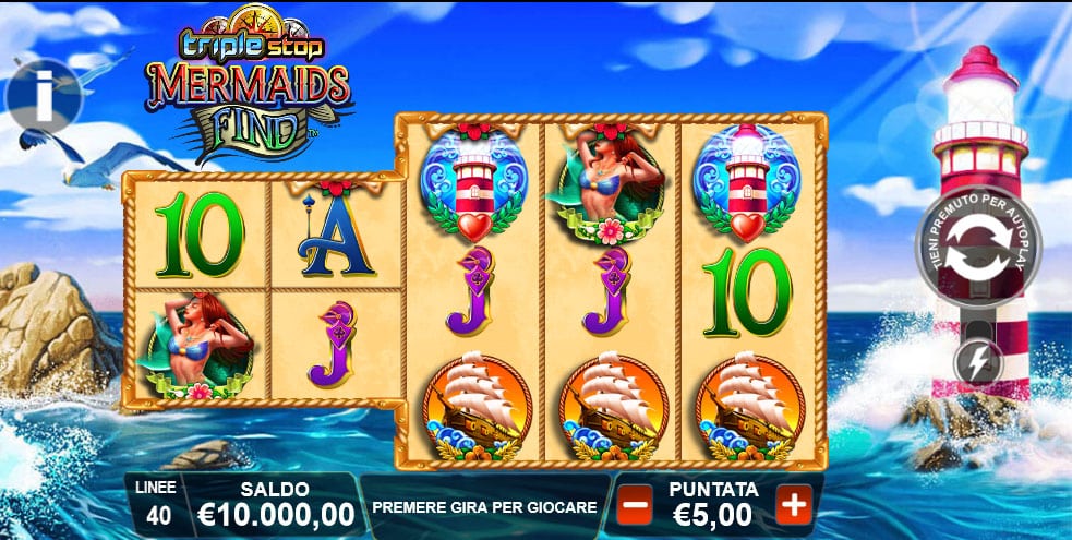 Slot Triple Stop Mermaids Find