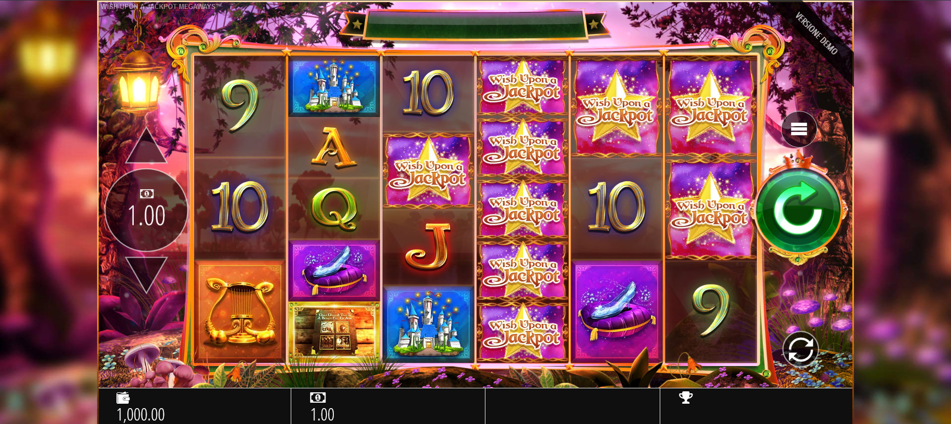 schermata della slot machine Wish Upon a Jackpot Megaways